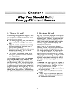 Chapter Why You Should Build icient Houses