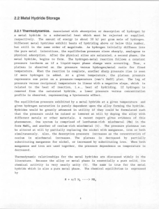 Metal  Hydride Storage 2.2 Thermodynamics. 2.2.1