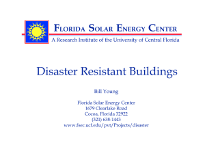 Disaster Resistant Buildings F S E
