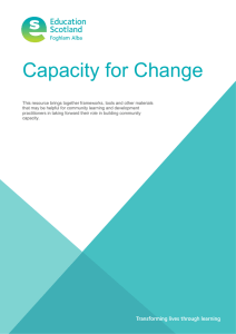 Capacity for Change