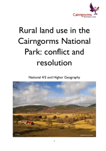 Rural land use in the Cairngorms National Park: conflict and resolution
