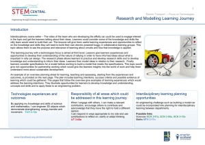 Research and Modelling Learning Journey Introduction  v