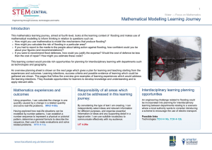 Mathematical Modelling Learning Journey Introduction  1