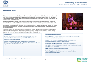 Homecoming 2014: Great Scots Key theme: Music