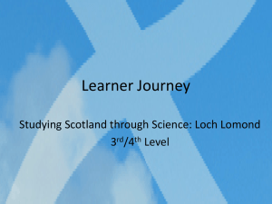 Learner Journey Studying Scotland through Science: Loch Lomond 3 /4