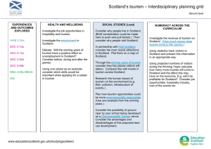 Scotland’s tourism – Interdisciplinary planning grid