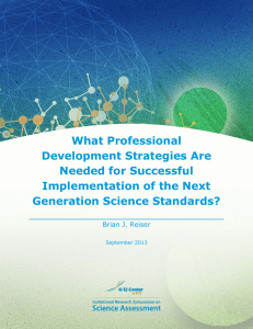 What Professional Development Strategies Are Needed for Successful Implementation of the Next
