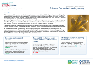 Polymeric Biomaterials Learning Journey