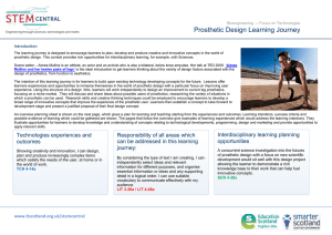 Prosthetic Design Learning Journey