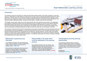 Solar Mathematics Learning Journey Introduction  v