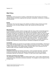 Web Policy P a g e 1