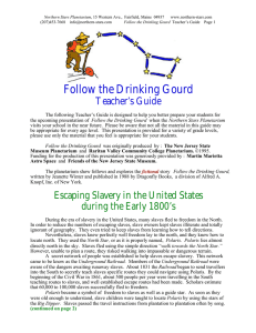 Follow the Drinking Gourd Teacher’s Guide