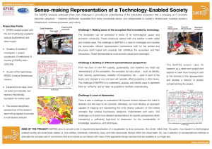 Sense-making Representation of a Technology-Enabled Society
