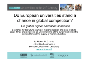 Do European universities stand a chance in global competition?