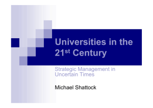 Universities in the 21 Century st