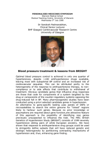 Dr Sandosh Padmanabhan, Clinical Senior Lecturer BHF Glasgow Cardiovascular Research Centre