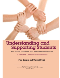 Understanding and supporting students with SEBD