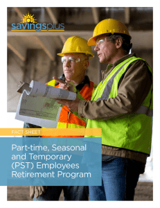 Part-time, Seasonal and Temporary (PST) Employees Retirement Program