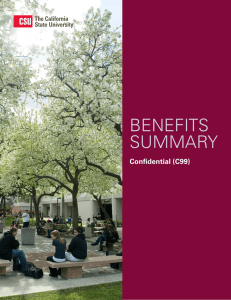 BENEFITS SUMMARY Confidential (C99)