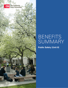 BENEFITS SUMMARY Public Safety (Unit 8)