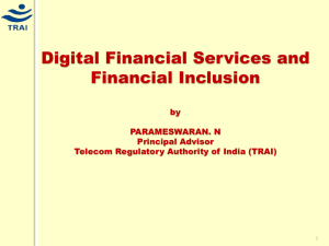 Digital Financial Services and Financial Inclusion by PARAMESWARAN. N