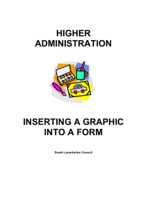 HIGHER ADMINISTRATION INSERTING A GRAPHIC
