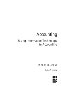 abc Accounting Using Information Technology in Accounting