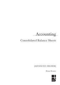 abc Accounting Consolidated Balance Sheets [ADVANCED HIGHER]