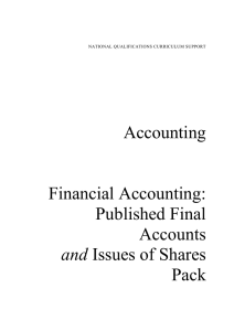 Accounting  Financial Accounting: Published Final