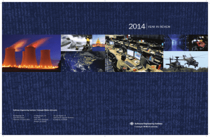 2014 YEAR IN REVIEW Software Engineering Institute | Carnegie Mellon University