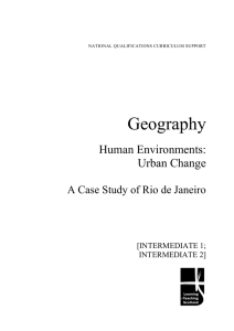 Geography Human Environments: Urban Change