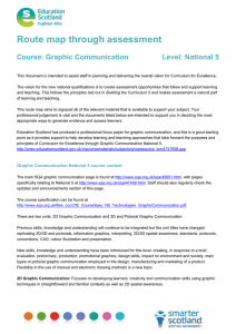 Route map through assessment  Course: Graphic Communication Level: National 5