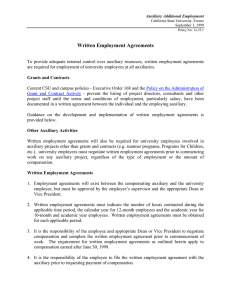 Written Employment Agreements