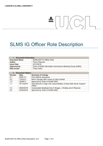   SLMS  IG  Officer  Role  Description  