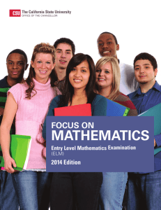 MatheMatics  Focus on 2014 Edition