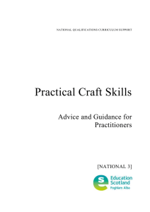 Practical Craft Skills  Advice and Guidance for Practitioners