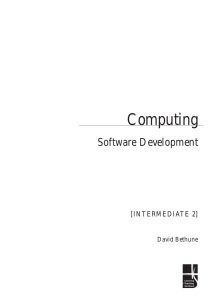 abc Computing Software Development [INTERMEDIATE 2]