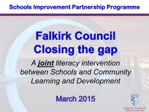 joint between Schools and Community Learning and Development Schools Improvement Partnership Programme