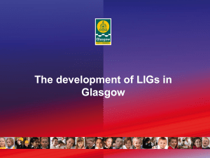 The development of LIGs in Glasgow