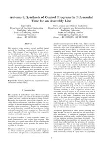 Automatic Synthesis of Control Programs in Polynomial