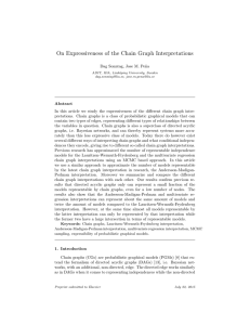 On Expressiveness of the Chain Graph Interpretations