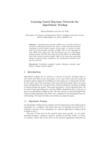 Learning Gated Bayesian Networks for Algorithmic Trading