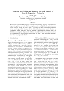 Learning and Validating Bayesian Network Models of Genetic Regulatory Networks