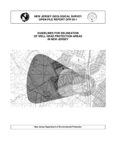 NEW JERSEY GEOLOGICAL SURVEY OPEN-FILE REPORT OFR 03-1 GUIDELINES FOR DELINEATION
