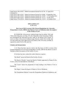 Legal Notice 146 of 2011 - Malta Government Gazette No.18,736 -... Amended by: