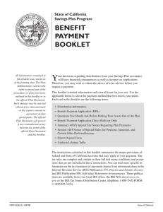 Y Benefit Payment BOOKLet