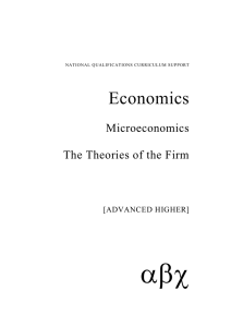   Economics Microeconomics