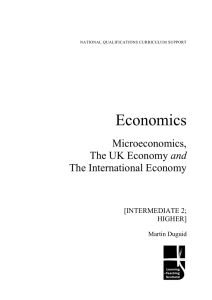 Economics Microeconomics, and The International Economy