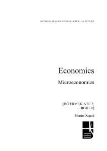 Economics Microeconomics  [INTERMEDIATE 2;