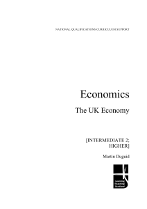 Economics The UK Economy  [INTERMEDIATE 2;